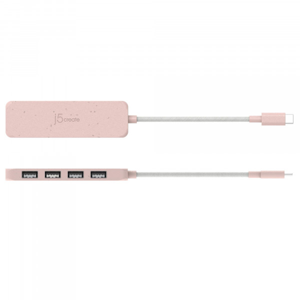 USB-хаб J5create 4 USB-A Red (JCH341ER-N)