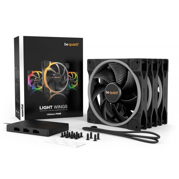 Вентилятор be quiet! Light Wings 140mm PWM Triple Pack (BL078)