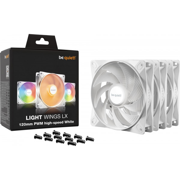 Вентилятор be quiet! Light Wings LX 120mm PWM High-Speed 3-Pack White (BL125)