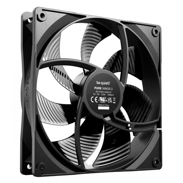 Вентилятор be quiet! Pure Wings 3 140mm PWM Black (BL108)