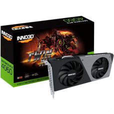 Вiдеокарта GF RTX 4060 8GB GDDR6 Twin X2 Inno3D (N40602-08D6-173061N)