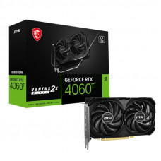 Відеокарта GF RTX 4060 Ti 8GB GDDR6 Ventus 2X Black E1 MSI (GeForce RTX 4060 Ti 8G VENTUS 2X BLACK E1)