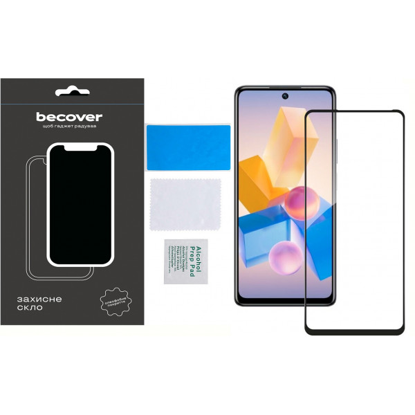 Захисне скло BeCover для Infinix Hot 40 (X6836) Black (711072)