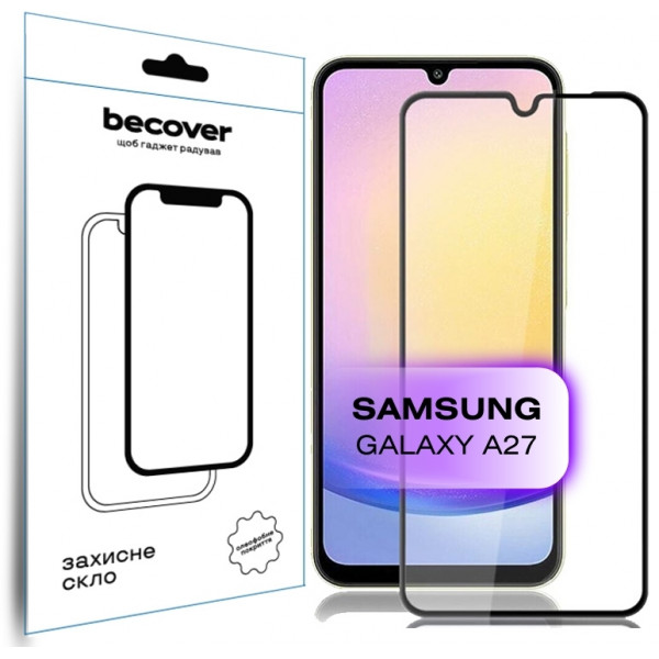 Захисне скло BeCover для Samsung Galaxy А27 SM-A276 Black (714914)