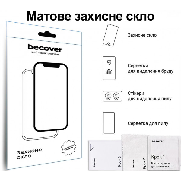 Захисне скло BeCover Matte Anti-Glare для Apple iPad Air 13" M4 2026 (715175)