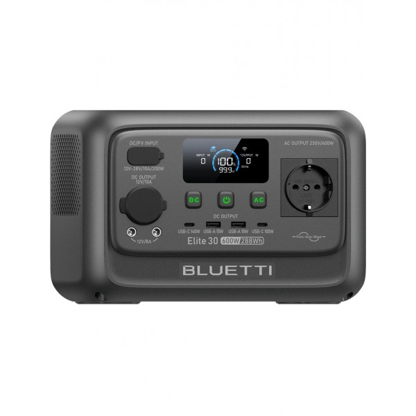 Зарядна станція Bluetti Elite 30 V2, 600W, 288Wh