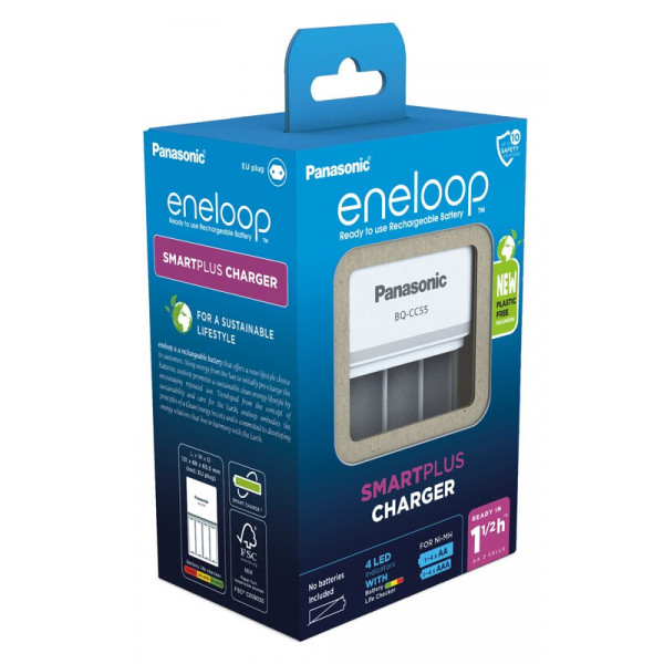 Зарядний пристрій Panasonic Eneloop Smart Quick Charger AA/AAA (BQ-CC55E)