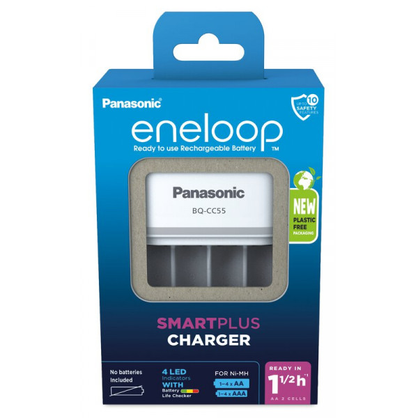 Зарядний пристрій Panasonic Eneloop Smart Quick Charger AA/AAA (BQ-CC55E)
