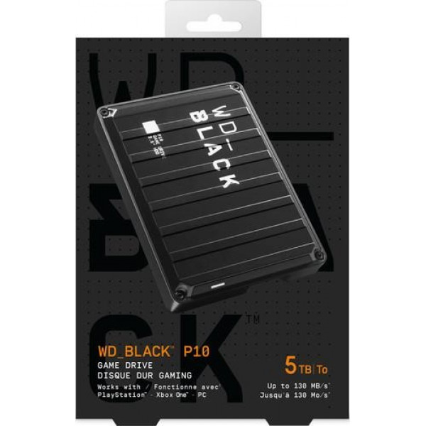 Зовнішній жорсткий диск 2.5" USB 5.0TB WD P10 Game Drive (WDBA3A0050BBK-WESN)