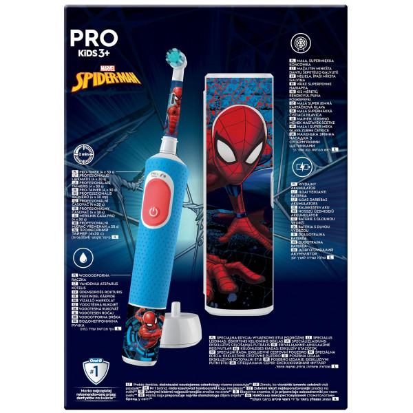 Зубна електрощітка Braun Oral-B Pro Kids D103.413.2KX Spider-Man