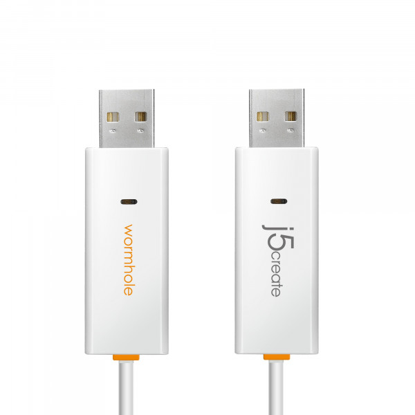 Адаптер J5create USB-A/USB-A (M/M), 1.8 м, White (JUC400-N)