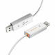 Адаптер J5create USB-A/USB-A (M/M), 1.8 м, White (JUC400-N)
