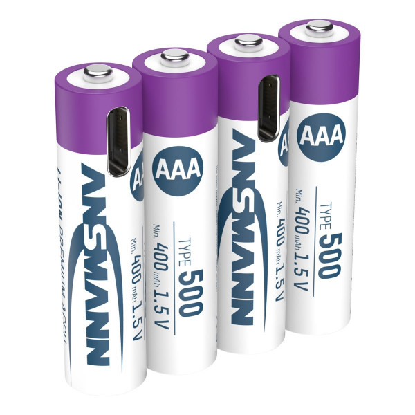 Акумулятори Ansmann AAA/HR03 Li-Ion 500 mAh BL 4 шт