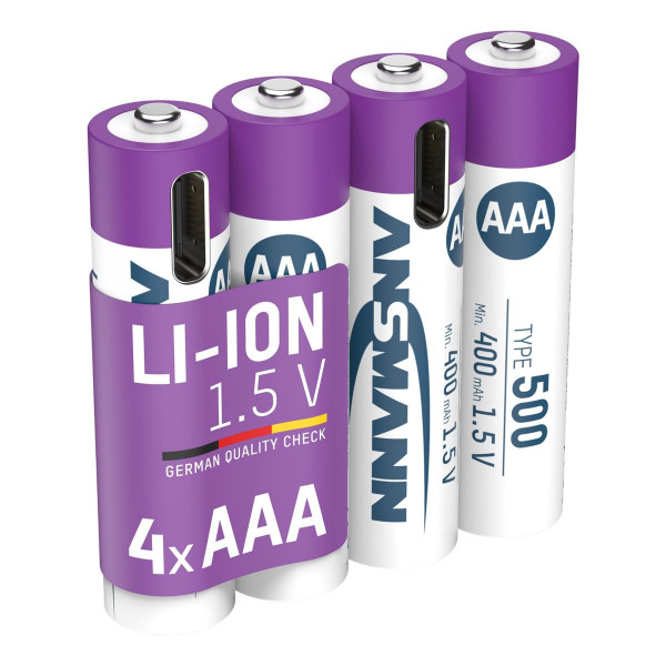 Акумулятори Ansmann AAA/HR03 Li-Ion 500 mAh BL 4 шт