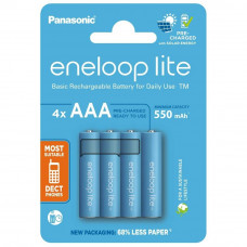 Акумулятори Panasonic Eneloop Lite AAA/HR03 NI-MH 550 mAh BL 4 шт