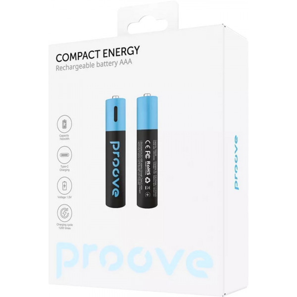 Акумулятори Proove Compact Energy AAA/HR03 NI-MH 740 mAh BL 2 шт