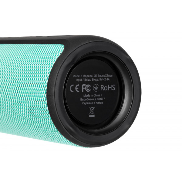 Акустична система 2E SoundXTube TWS MP3 Wireless Waterproof Turquoise (2E-BSSXTWTQ)