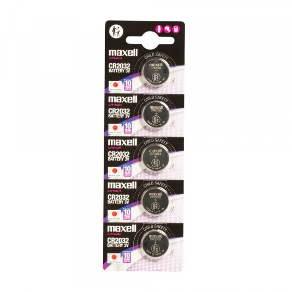 Батарейка Maxell Lithium CR2032 BL 5 шт