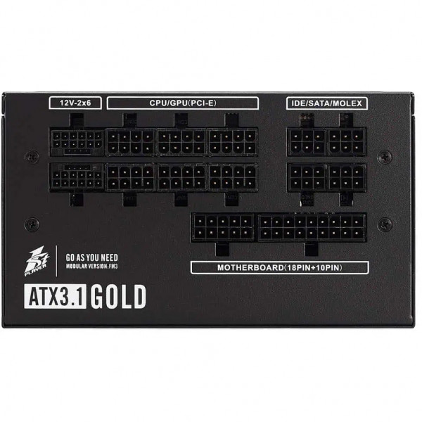 Блок живлення 1stPlayer HA-1200BA4 1200W (NGDP-GLD-1200-BK-EU)