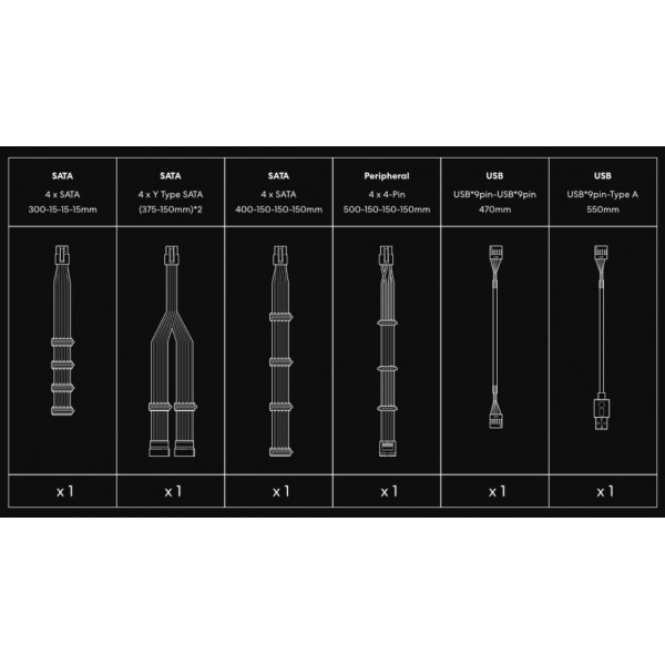 Блок живлення Lian Li RS Gold 1000 Black with Hub, EU Cord (G9P.RS1000G.BH00.EU)