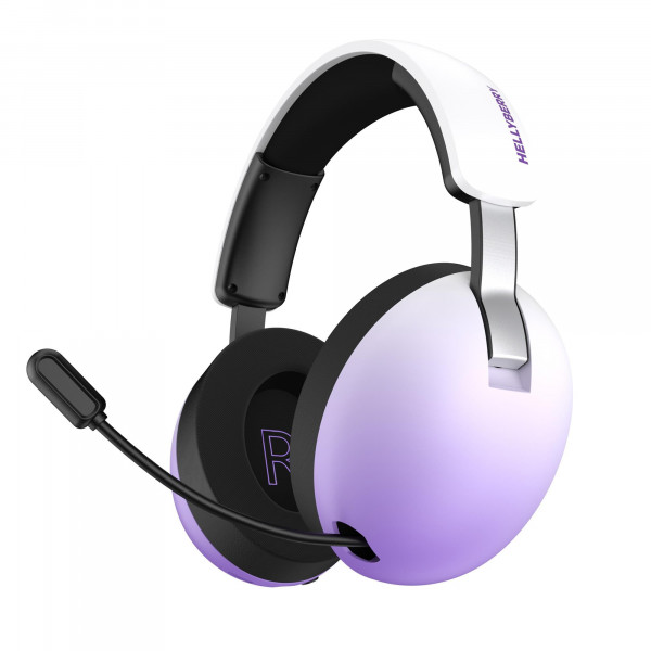Bluetooth-гарнiтура Hator Hellyberry HH30 Pro Wireless White/Violet (HH30_PRO_wireless_WV)