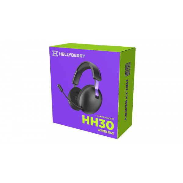 Bluetooth-гарнiтура Hator Hellyberry HH30 Wireless Black/Violet (HH30_wireless_BV)