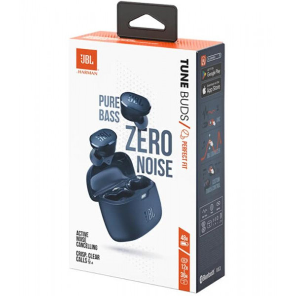 Bluetooth-гарнітура JBL Tune Buds Blue (JBLTBUDSBLU)