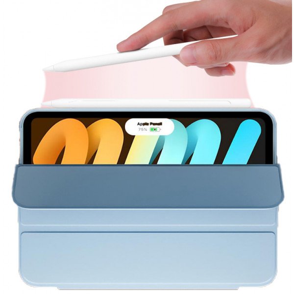 Чохол-книжка BeCover Tri Fold Soft TPU для Apple iPad Mini 7 2024 8.3" Light Blue (712447)