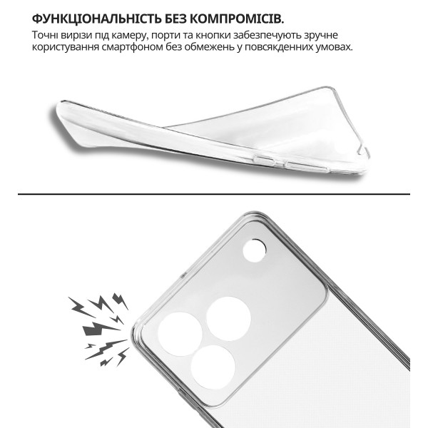 Чохол-накладка BeCover для ZTE Blade A76 4G Transparancy (714906)