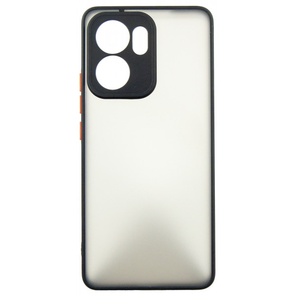 Чохол-накладка Dengos для Oppo Reno 13F Black Full Glue (DG-KM-149) + захисне скло