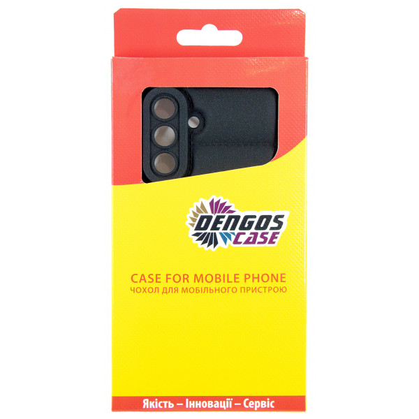 Чохол-накладка Dengos Soft для Samsung Galaxy A36 5G SM-A366 Black (DG-KM-140) + захисне скло