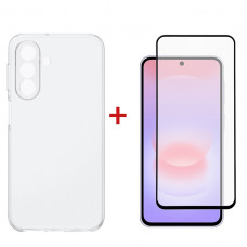 Чохол-накладка Dengos TPU Soft для Samsung Galaxy A37 5G SM-A376 Clear (DG-KM-197) + захисне скло