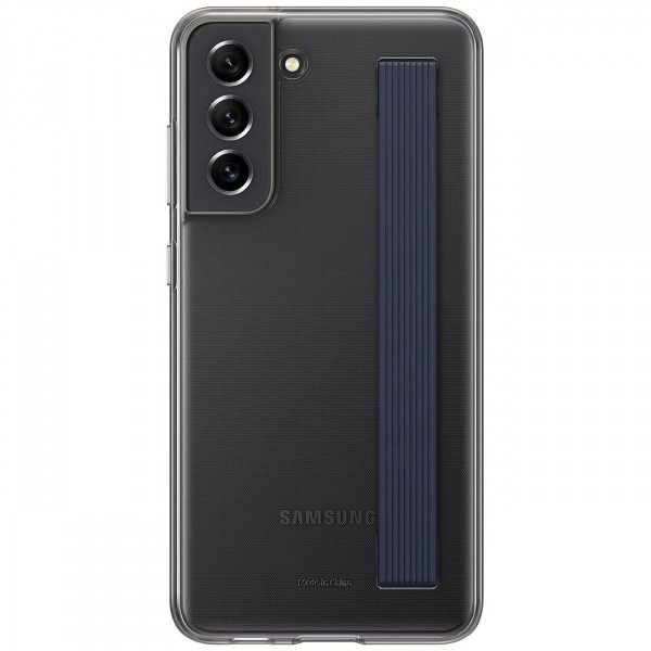 Чохол-накладка Samsung Clear Strap Cover для Samsung Galaxy S21 FE SM-G990 Dark Gray (EF-XG990CBEGRU)