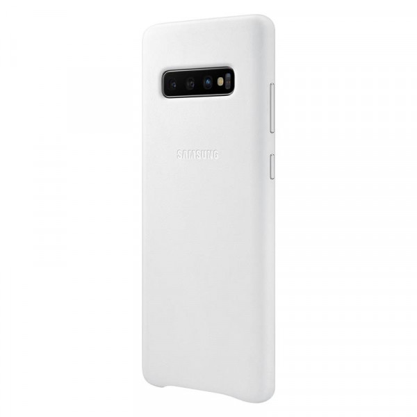 Чохол-накладка Samsung Leather Cover для Samsung Galaxy S10+ SM-G975 White (EF-VG975LWEGRU)