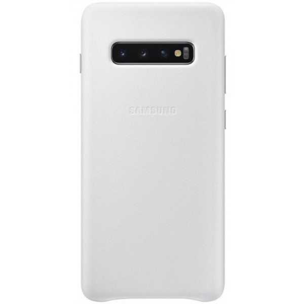 Чохол-накладка Samsung Leather Cover для Samsung Galaxy S10+ SM-G975 White (EF-VG975LWEGRU)