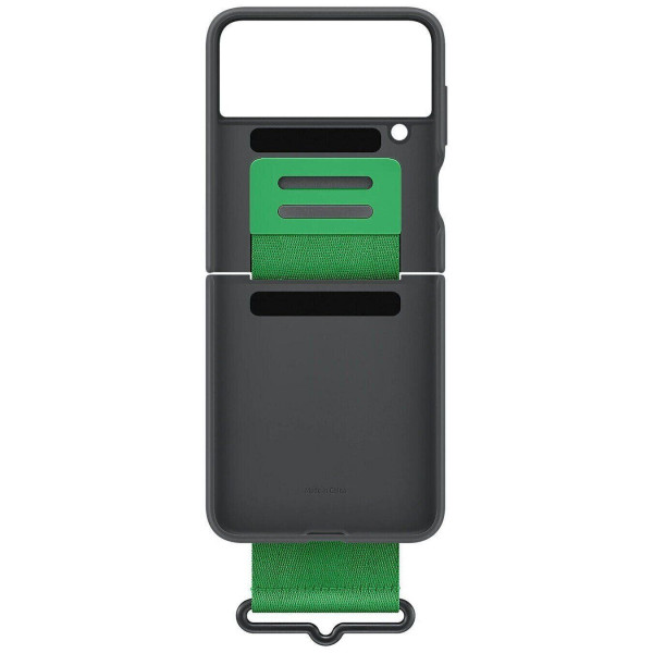 Чохол-накладка Samsung Silicone Cover with Strap для Samsung Galaxy Flip 4 SM-F721 Black (EF-GF721TBEGUA)