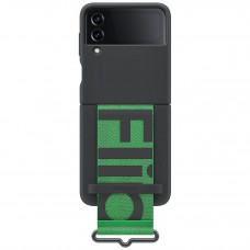 Чохол-накладка Samsung Silicone Cover with Strap для Samsung Galaxy Flip 4 SM-F721 Black (EF-GF721TBEGUA)
