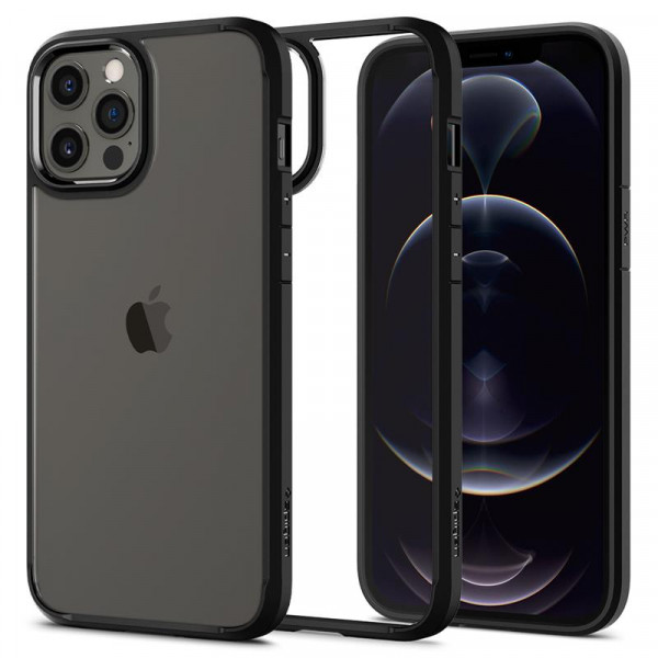 Чохол-накладка Spigen Crystal Hybrid для Apple iPhone 12 Pro Max Matte Black (ACS01477)