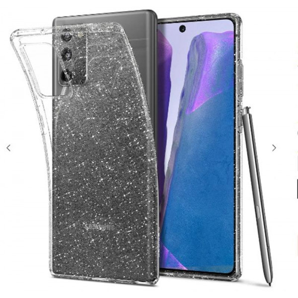 Чохол-накладка Spigen Liquid Crystal Glitter для Samsung Galaxy Note20 SM-N980 Crystal Quartz (ACS01416)