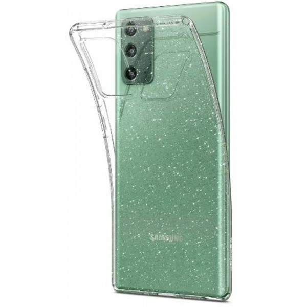 Чохол-накладка Spigen Liquid Crystal Glitter для Samsung Galaxy Note20 SM-N980 Crystal Quartz (ACS01416)