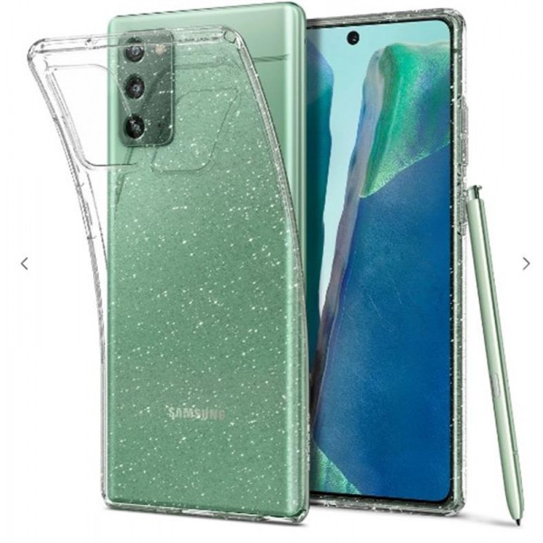 Чохол-накладка Spigen Liquid Crystal Glitter для Samsung Galaxy Note20 SM-N980 Crystal Quartz (ACS01416)