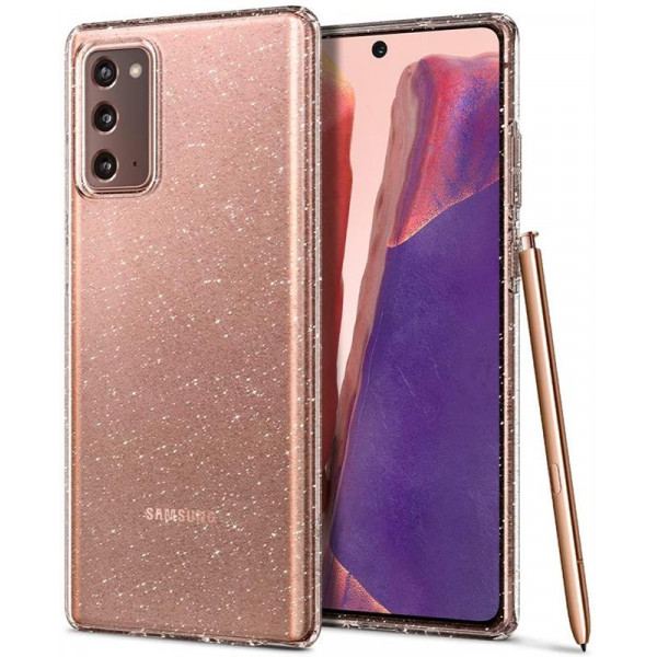 Чохол-накладка Spigen Liquid Crystal Glitter для Samsung Galaxy Note20 SM-N980 Crystal Quartz (ACS01416)