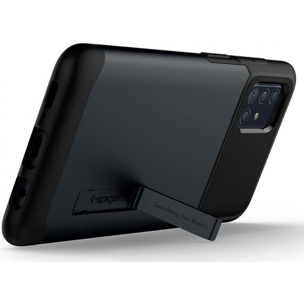 Чохол-накладка Spigen Slim Armor для Samsung Galaxy A51 SM-A515 Metal Slate (ACS00820)
