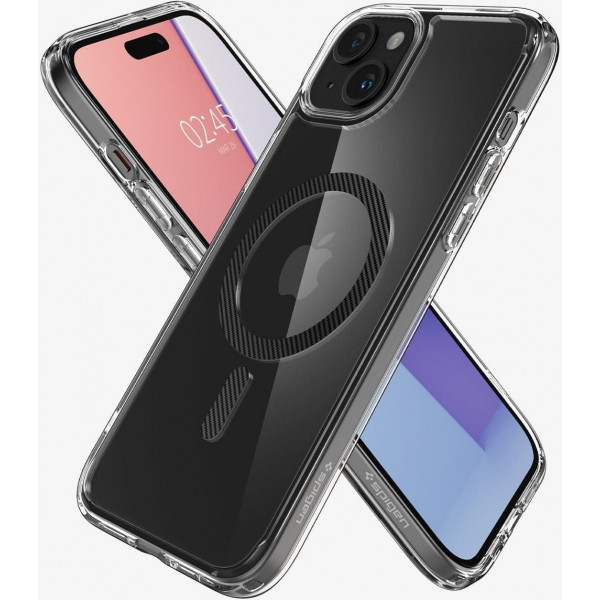 Чохол-накладка Spigen Ultra Hybrid MagFit для Apple iPhone 15 Carbon Fiber (ACS06805)