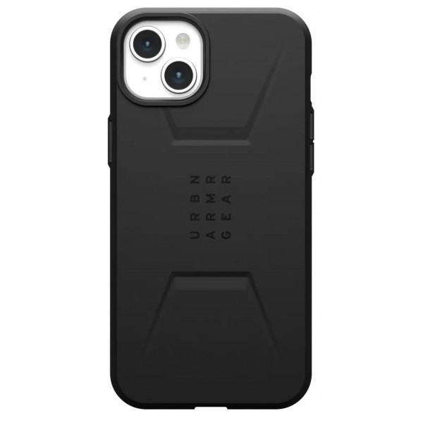 Чохол-накладка Urban Armor Gear Civilian Magsafe для Apple iPhone 15 Plus Black (114306114040)
