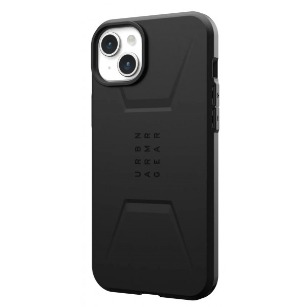 Чохол-накладка Urban Armor Gear Civilian Magsafe для Apple iPhone 15 Plus Black (114306114040)