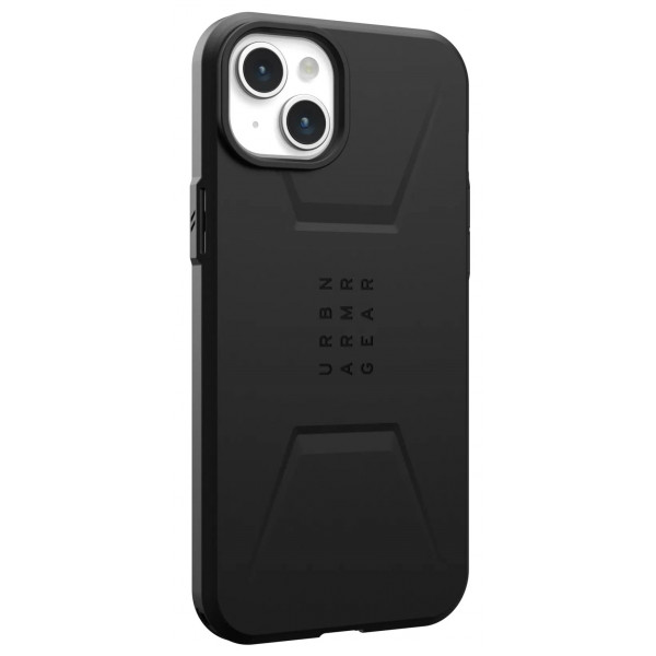 Чохол-накладка Urban Armor Gear Civilian Magsafe для Apple iPhone 15 Plus Black (114306114040)