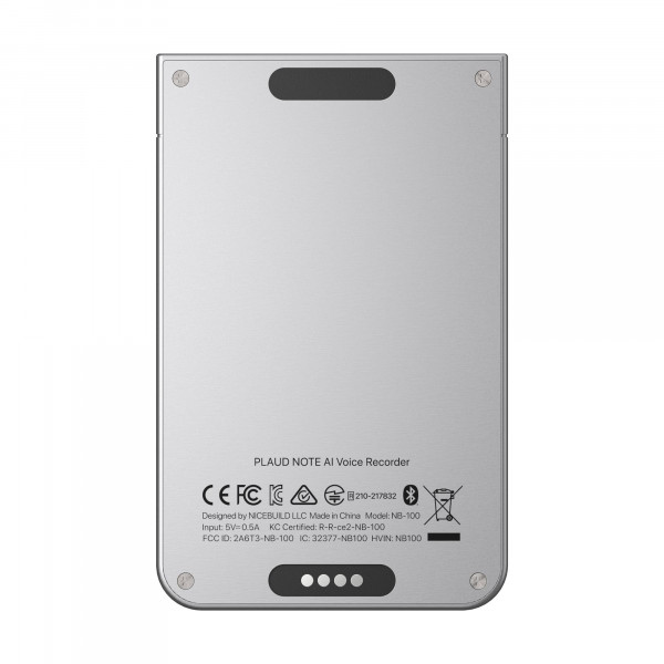 Диктофон Plaud AI Note Silver (NB-100-SI)