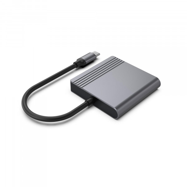 Док-станція Cablexpert USB-C 3-в-1 (A-CM-HDMIFDPF-01)