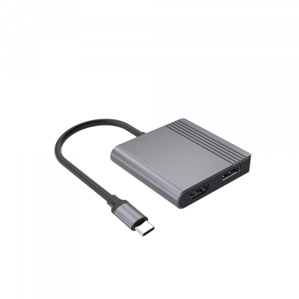 Док-станція Cablexpert USB-C 3-в-1 (A-CM-HDMIFDPF-01)